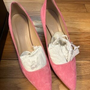 Jcrew Dulci Kitten Heel suede soft fuscia 8.5 great condition!